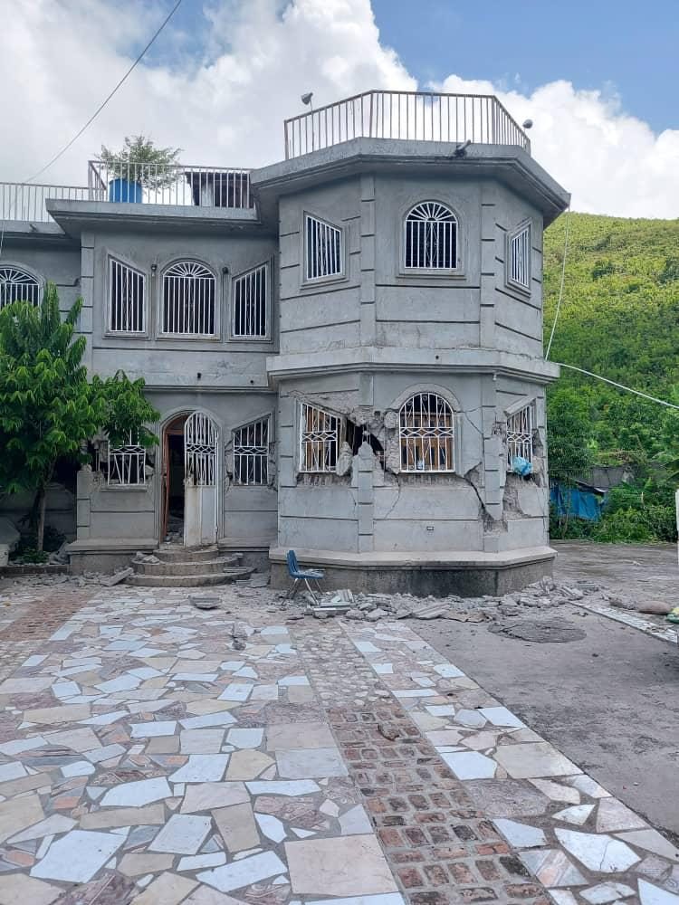 Pastor's Home After Quake